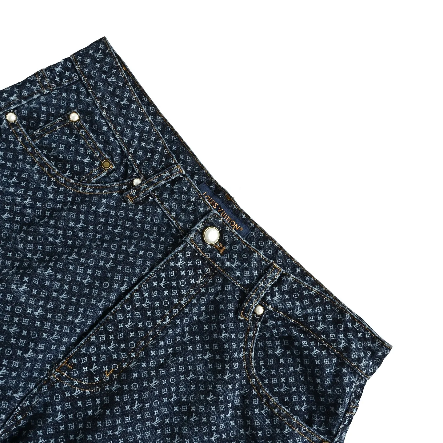 Louis Vuitton/Louis Vuitton all-over printed presbyopic jeans